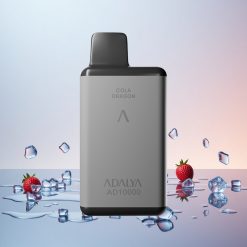 Adalya AD 10000 Puffs Engangs Vape Blå Is Farve: Rumgrå Design: Sandblæst gummi maling Logo: Silketryk Pust: 10.000 pust Genopladelig: USB-C E-væske: 14 ml Nicotin: 2% Batteri: 650 mAh