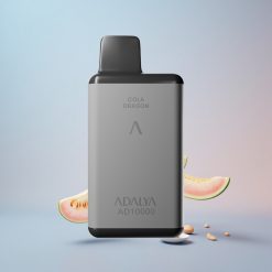Adalya AD 10000 Puffs Engangs Vape Blå Melon Farve: Rumgrå Design: Sandblæst gummiemaling Batteri: 650 mAh
