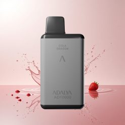 Adalya AD 10000 Puffs Engangs Vape Jordbær Splash – Mellemgrå