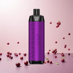 Al Fakher Crown Bar 8000 Crystal Disposable Vape Drue Mynte Nøglefunktioner: 600mAh-batteri, 18ml e-væskekapacitet