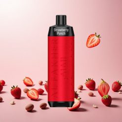 Al Fakher Crown Bar 8000 Crystal Disposable Vape Jordbær Punch 600mAh Batteri Op Til 8000 Pust USB Type-C Opladning 18ml E-Væske Kapacitet 5mg Nikotin 0,6 Ohm Modstand Træk-Aktiveret Nem At Bruge Kompakt Og Elegant