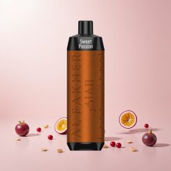 Al Fakher Crown Bar 8000 Crystal Engangs Vape Sød Passionsfrugt med 600 mAh-batteri og 18 ml e-væske