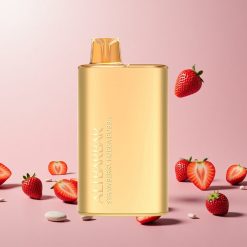 Alibarbar Rich 8000 Puffs Engangs Vape Jordbær Hubba Bubba 20ml