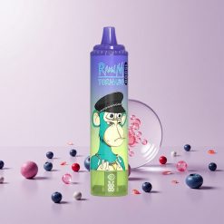 Fumot RandM Tornado 15000 Puffs Engangs Vape Blåbær Tyggegummi (25ml, 850mAh)