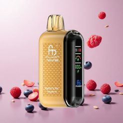 Fumot Tornado 20000 Puffs Engangs Vape Blåbær Sur Hindbær med 20ml E-væske og 850mAh Genopladelig