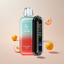 Fumot Tornado 20000 Puffs Engangs Vape Fersken Ananas Appelsin med 20ml E-væske Kapacitet og Luftstrømskontrol