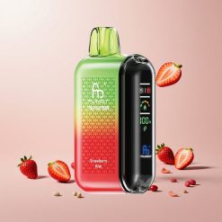 Fumot Tornado 20000 Puffs Engangs Vape Jordbær Kiwi med 20ml E-væske og 850mAh Genopladelig Batteri