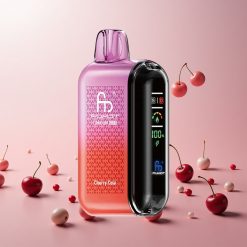 Fumot Tornado 20000 Puffs Engangs Vape Kirsebær Cola med 20ml E-væske og 850mAh Genopladeligt Batteri