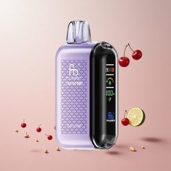 Fumot Tornado 20000 Puffs Engangs Vape Kirsebær Lime med 20ml E-væske Kapacitet og 850mAh Genopladelig Batteri