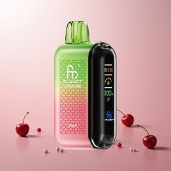 Fumot Tornado 20000 Puffs Engangs Vape Kirsebær med 20ml E-væske og Smart Display