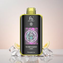 Fumot Tornado 25000 Puffs Engangs Vape Ananas Is med HD-skærm og 700mAh Genopladelig Batteri