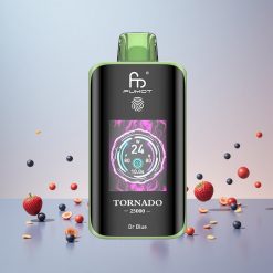 Fumot Tornado 25000 Puffs Engangs Vape Dr Blå med HD-skærm
