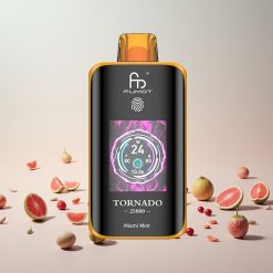 Fumot Tornado 25000 Puffs Engangs Vape Miami Mint med HD-skærm og 700mAh Genopladelig Batteri