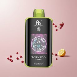 Fumot Tornado 25000 Puffs Engangs Vape Vindrue Citron med HD-skærm og 700mAh Genopladelig Batteri