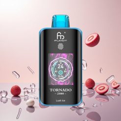 Fumot Tornado 25000 Puffs Engangsvaper Lush Is med HD-skærm og 700mAh Genopladelig Batteri