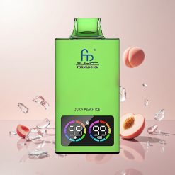 Fumot Tornado 35K Disposable Vape Juicy Peach Is Dual Mesh Spole Væskeindikator 15ml E-juice 700 MAH Batteri 35000 Puffs
