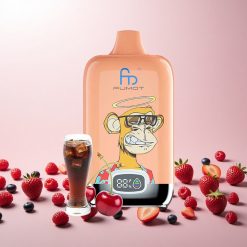 Fumot Tornado Digital Box 12000 Puffs Engangs Ecigaret Blandede Bær 20ml E-Væske 550mAh