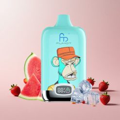 Fumot Tornado Digital Box 12000 Puffs Engangs Vape Jordbær Donut 20ml MTL