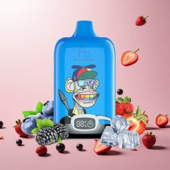 Fumot Tornado Digital Box 12000 Puffs Engangs Vape Jordbær Drue 20ml E-Liquid
