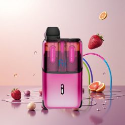 Fumot Ultra T32000 Engangs Vape Grønne Regnbuedråber - Jordbær Regnbuedråber med 800mAh Batteri og 24ml E-væske