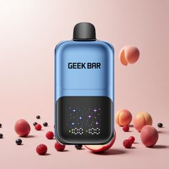 GEEK BAR 2GO 20ml 50000 Puffs To Serier Disposable Vape Pen Fersken & Bær med Opladelig Batteri