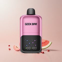 GEEK BAR 2GO 20ml 50000 Puffs To Serier Engangs Vape Pen Fersken & Vandmelon med 3-niveau Justerbar Smag/Kølighed og Opladelig Batteri