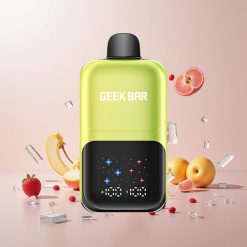 GEEK BAR 2GO 20ml 50000 Puffs To Serier Engangs Vape Pen Sur Æble Is Op Til 50000 Puffs Interaktiv Stor Skærm 3-nivejusterbare Smag/Kølighed Dobbelt Tanke med 20mL Kapacitet 5% Nikotinsaltstyrke Sug-aktiveret med Tæt MTL Sug Genopladelig Batteri