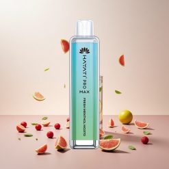 Hayati Pro Max 4000 Puffs Engangs Vape Frisk Mynte Mojito Hayati Pro Max 4000 Puffs Engangs Vape Funktioner: 28 x 8 x 20 mm 2%, 5% Nikotinstyrke Sugaktiveret Passer til både nye og erfarne rygere Dual 1,1 Ohm Mesh Coil Op til 4000 puff Kraftfuld 1400mAh batteri LED-lys i bunden Krystaludseende Genopladeligt batteri 2ml tank med 10ml automatisk genopfyldning TPD-overensstemmelse