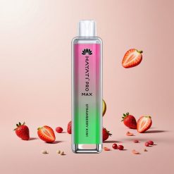 Hayati Pro Max 4000 Puffs Engangs Vape Jordbær Kiwi Hayati Pro Max 4000 Puffs Engangs Vape Funktioner: 28x8x20mm 2%, 5% Nicotinstyrke Sugaktiveret Dobbelt 1,1 Ohm Mesh Coil Op til 4000 sug 1400mAh batteri LED-lys i bunden Krystaludseende Genopladeligt batteri 2ml tank med 10ml automatisk genopfyldning TPD-overensstemmelse