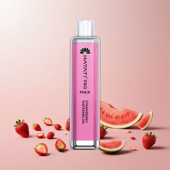 Hayati Pro Max 4000 Puffs Engangs Vape Jordbær Vandmelon 28x8x20mm, 2%, 5% Nikotinstyrke