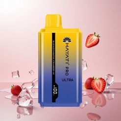 Hayati Pro Ultra 15000 Puffs Engangs Vape Blå Hindbær Ananas (15000+ Pust, 2% Nikotin)