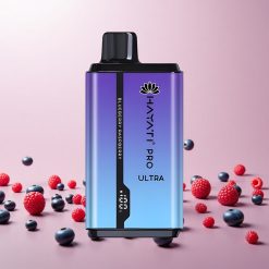 Hayati Pro Ultra 15000 Puffs Engangs Vape Blåbær Hindbær (15000+ Pust, 2% Nikotin)