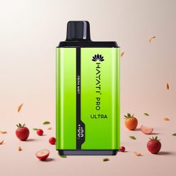Hayati Pro Ultra 15000 Puffs Engangs Vape Frisk Mynte Features: Pust: 15000+ Batteri: 850mAh E-væskekapacitet: 2 12ml Nikotinstyrke: 2% Smagsvarianter: 49