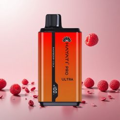 Hayati Pro Ultra 15000+ Puffs Engangs Vape Hindbær Cola Features: Pust: 15000+ Batteri: 850mAh E-væskekapacitet: 2 12ml Nicotinstyrke: 2% Smagsvarianter: 49