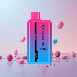 Hayati Pro Ultra 15000 Puffs Engangsvaper Blå Hindbær Gummibjørn med 850mAh batteri og 2% nikotin