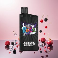 IGET Bar 3500 Puffs Engangs Vape Brombær Granatæble Kirsebær Is (Op til 3500 Puffs, 1400 mAh)