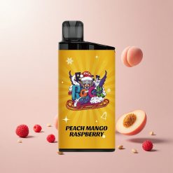 IGET Bar 3500 Puffs Engangs Vape Fersken Mango Hindbær (Op til 3500 Puffs, 1400 mAh)