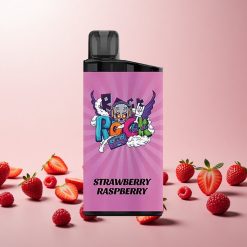IGET Bar 3500 Puffs Engangs Vape Jordbær Hindbær – 1400 mAh, 78g