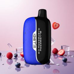IGET Moon K5000 Puffs Engangs Vape Blåbær Hindbær Is (Netvægt: 81,5 g, Puff: Op til 5000 Puff)
