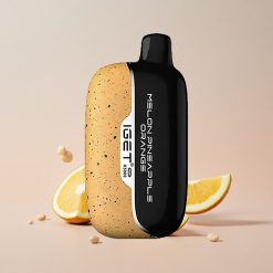 IGET Moon K5000 Puffs Engangs Vape Melon Ananas Appelsin (Netvægt: 81,5 g, Puff: Op til 5000 Puffs)