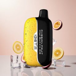IGET Moon K5000 Puffs Engangs Vape Passionsfrugt Kiwi Guava Is (81,5 g, Op til 5000 Puffs)