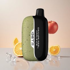 IGET Moon K5000 Puffs Engangsdamper Appelsinskal Æbleis (Nettovægt: 81,5 g, Op til 5000 Puffs)