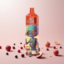 JNR Alien 10000 Puffs Disposable Vape Fersken Bær med 850mAh Batteri og Type-C Hurtigopladning