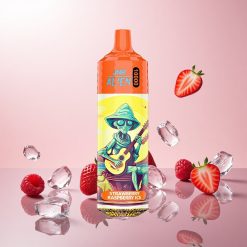 JNR Alien 10000 Puffs Disposable Vape Jordbær Hindbær Is med 850mAh Batteri og Type-C Hurtigopladning