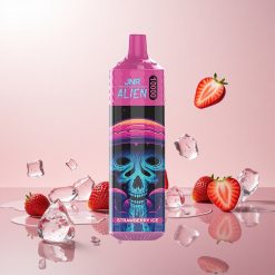 JNR Alien 10000 Puffs Disposable Vape Jordbær Is med 850mAh Batteri