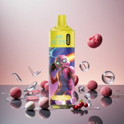 JNR Alien 10000 Puffs Disposable Vape Sort Drage Is med 850mAh batteri og Type-C hurtigopladning