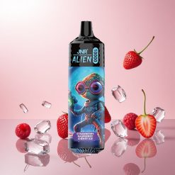 JNR Alien 10000 Puffs Engangs Vape Jordbær hindbær kirsebær is med 850mAh Batteri og Type-C Hurtigopladning