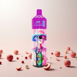 JNR Alien Max 18000 Puffs Engangs Vape Hvid Fersken Razz med Smart LED Display og 28ml E-væske