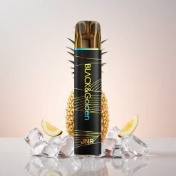 JNR Black&Golden 600+200 Puffs Engangs Vape Ananas Is 800 Pust | 550mAh Batteri