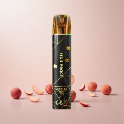 JNR Black&Golden 600+200 Puffs Engangs Vape Frugt Fersken (800 Puffs, 2ml E-Væske)